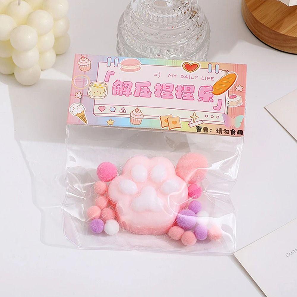 Красочные игрушки-лапки для кошек TPR Мультяшные игрушки-лапки для кошек Мягкие игрушки-лапки для кошек Студент