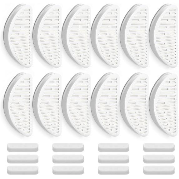 12 упаковок фильтров для фонтанчика с водой для кошек и 12 упаковок сменных губок-фильтров, совместимых с фонтанчиком для воды Uahpet 67 унций/2 л, Автоматический фонтанчик для домашних животных, Упаковка из