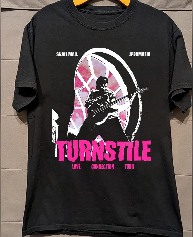 Turnstile Band Love Connection Tour Short Sleeve T Shirt Black All Size BT749 Unisex T-Shirt
