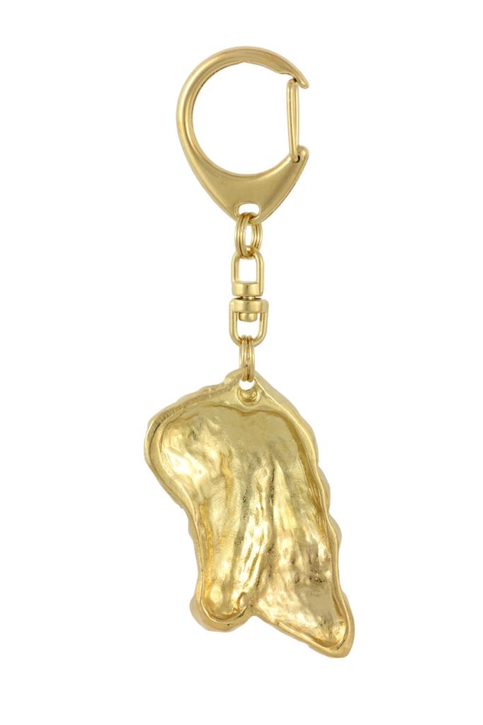 Bay Horse – Gilded key ring with horse, handbag decoration – Design 01 | Art-Dog
