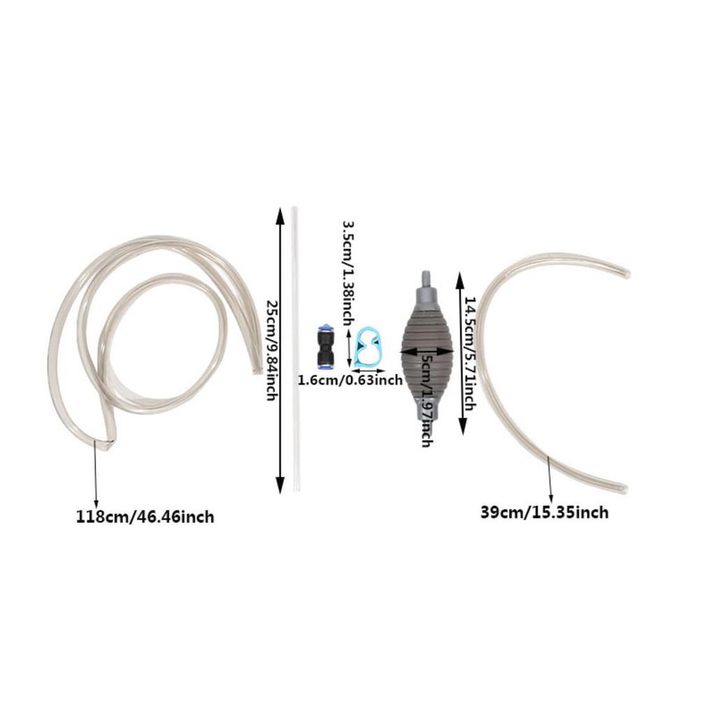 Mini Aquarium Siphon Vacuum Cleaner Fish Tank Manual Water Changer Semi-Automatic Aquarium Pump Cleaning Tools