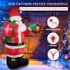 Рождественский Дед Мороз Рождественское украшение Надувные игрушки со светодиодной подсветкой Надувная модель Праздничный подарок Внутренний наружный декор