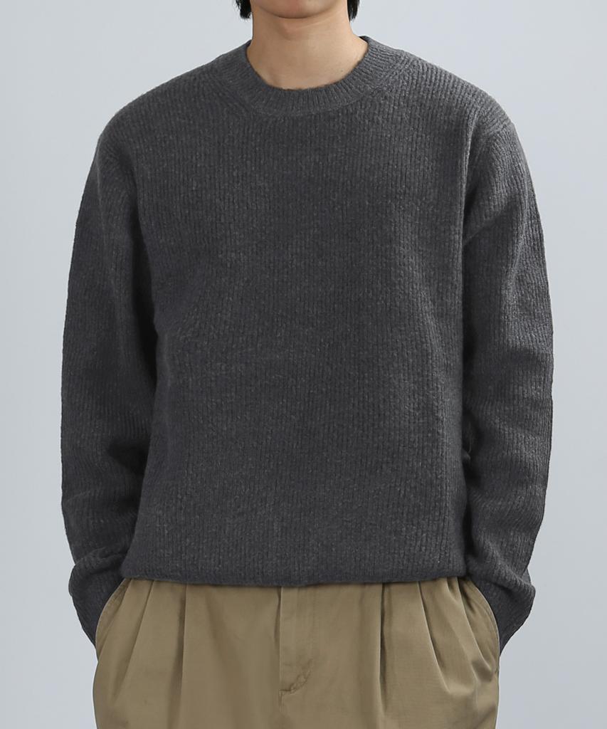 JHONNY WEST Heavy Gauge Round Knit (Gray)