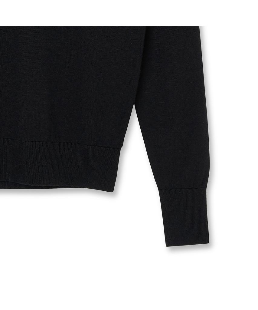IOLO String Wool Silk Turtleneck_Black