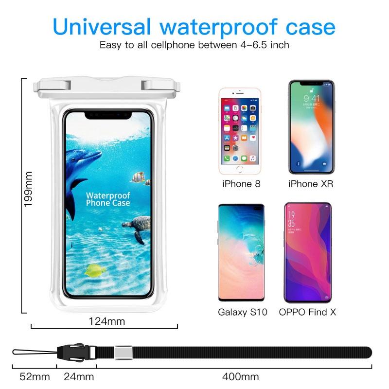 HdoorLink Ipx8 Универсальный водонепроницаемый чехол для телефона Водонепроницаемая сумка Чехол для мобильного телефона для Iphone 15 14 Водонепроницаемый чехол для телефона под водой