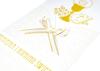 Decorated First Holy Communion Card with Gold-Colored Elements