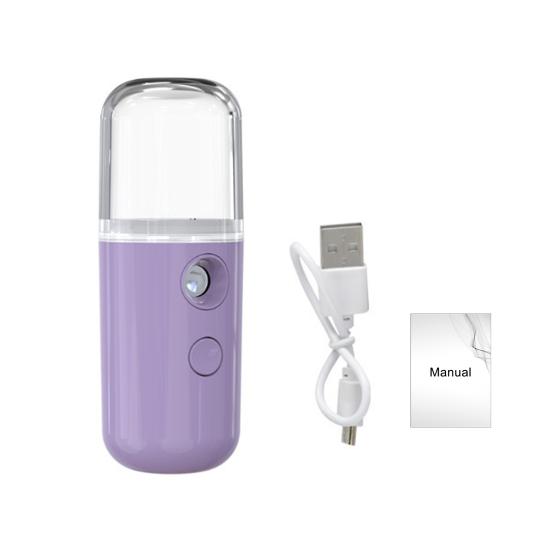 Mini Travel Steamer Cordless Lightweight USB Rechargeable Portable Handheld Steamer for Easy Refill Micro-Particle Mist Skin Hydration