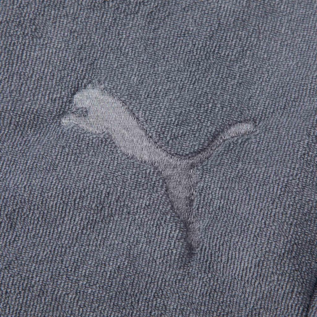 Puma Однотонные спортивные полотенечные шорты из ткани со шнуровкой длиной три четверти, повседневные мужские шорты серого цвета 68435542