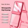 Для MOTO Razr 40 Ultra Покрытый шарнирный автоматический пружинный 360° Полная защита от падений с закаленным стеклом Передняя пленка Чехол для телефона