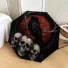 1pc Raven Skulls Blood Moon Artwork Umbrella with Plastic Handle,Suitable for All Seasons Home Travel Outdoor UmbrellaDD1592