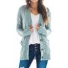 Autumn Winter Women Long Sleeve Knitted Cardigan Single Breasted Solid Color V Neck Loose Sweater Outwear Oversize S-3XL