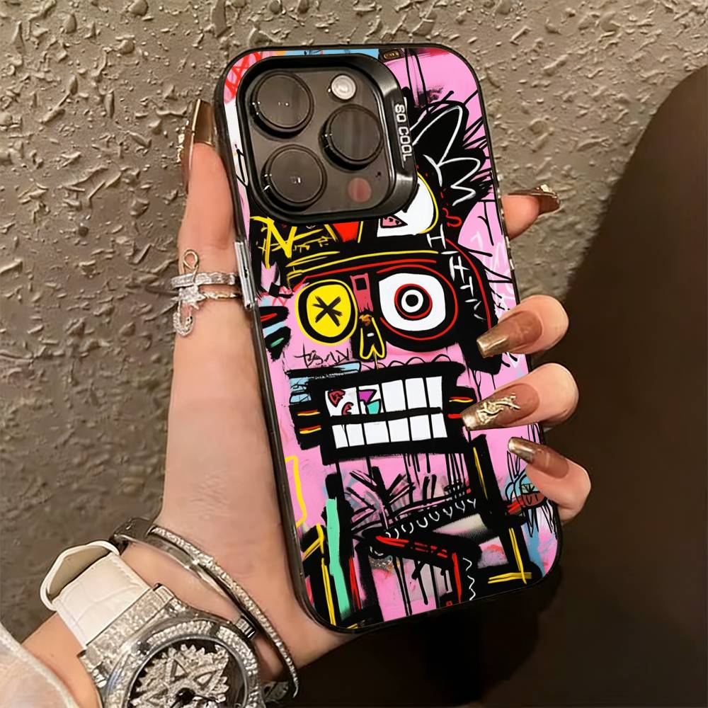 G-Граффити Арт Крутая Вещь Чехол Для Телефона Для iPhone 17,16,15,14,13,12,11 Plus,Pro Max,XS,Красочный Серебристый Черный Чехол