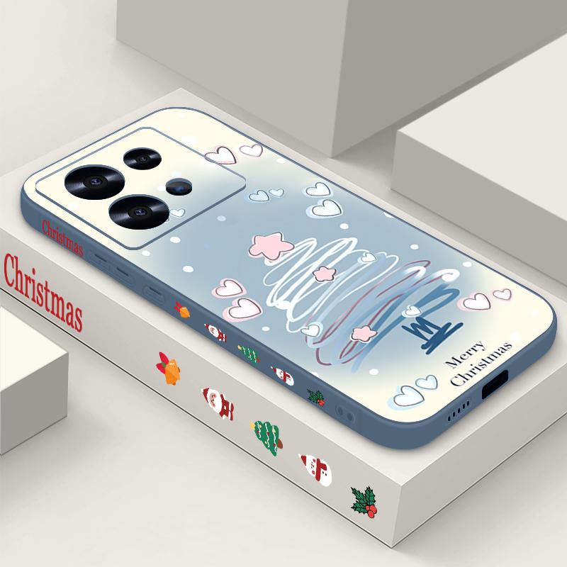 Чехол-шнурок с рисунком рождественской елки для Xiaomi Redmi Note 14 Pro Plus 5G 14 13 12 Pro 4G 13C 14C 4G Противоударный Мягкий Силиконовый Чехол