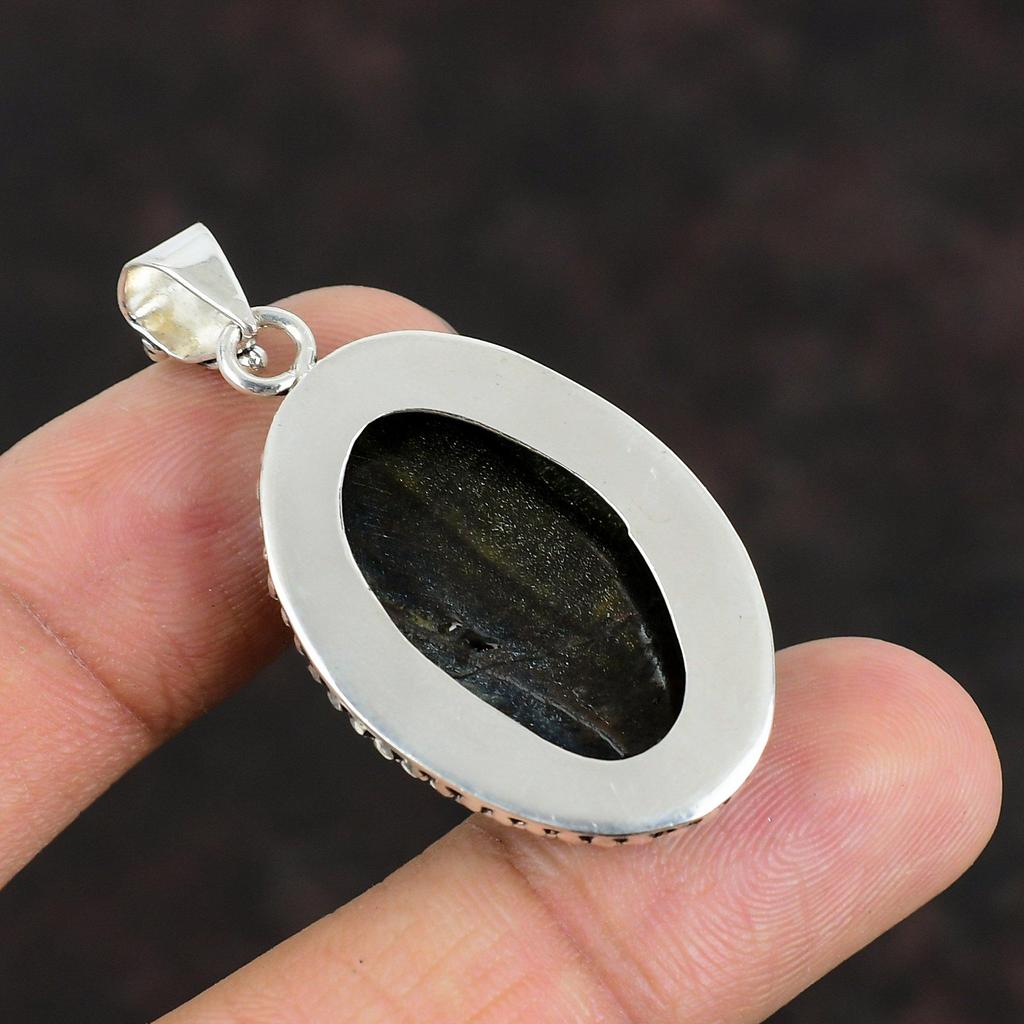 Подвеска из драгоценного камня Pietersite, серебряная подвеска 925 пробы, подвеска ручной работы, ювелирные изделия Pietersite, элегантная подвеска, серебряные ювелирные изделия, подарки на годовщину