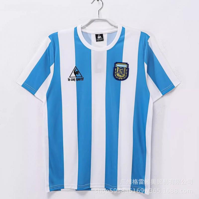 Retro Argentina National Team Soccer Jersey 1978 1986 1998 2006 Striped Football Shirt Men Fall Winter