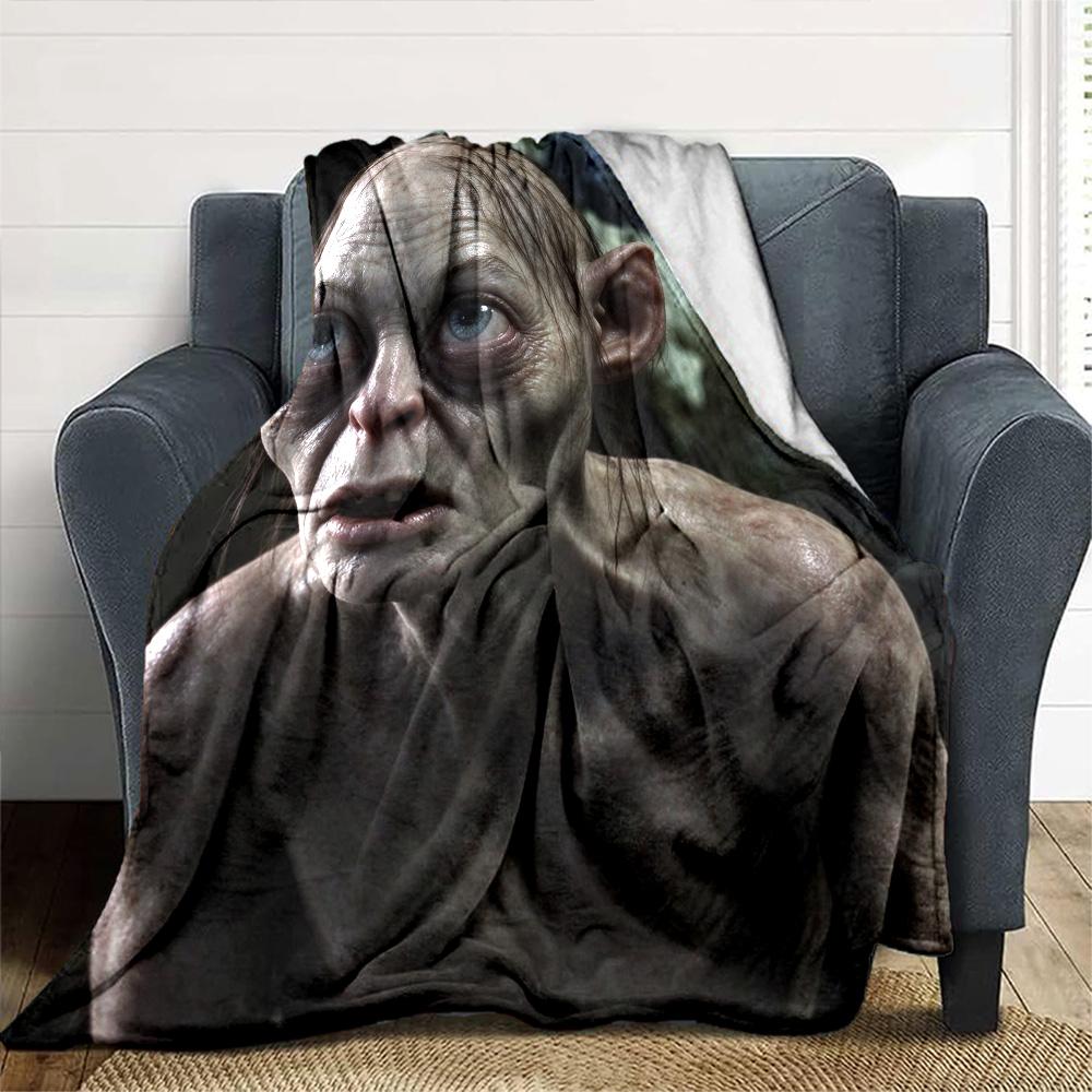 Gollum'S Journey Middleearth Flannel Blanket Super Soft Warm Cozy Blanket For Sofa Bed Office Travel Allseason Home Decor Gift