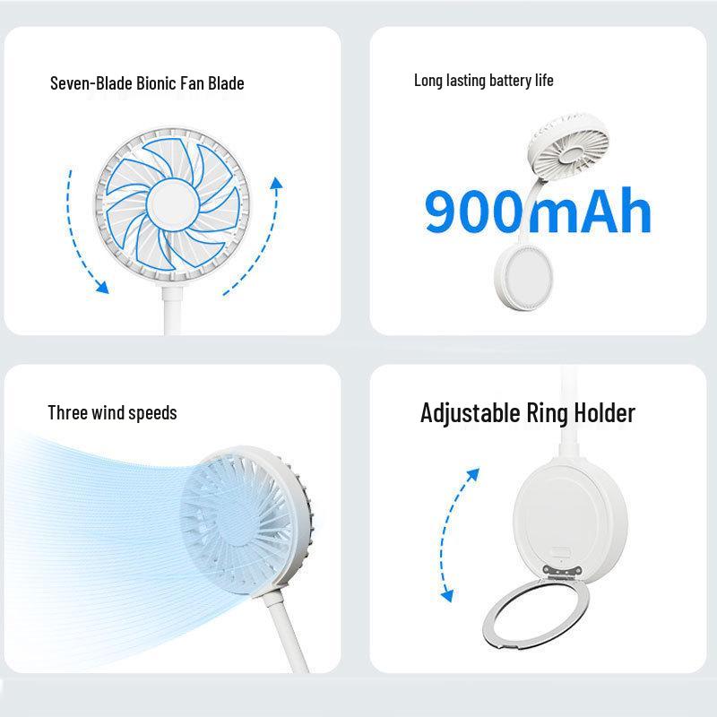 2026 Sanhuo Portable Folding Fan: Compact, Magnetic Handheld Mini Fan for Outdoor Use and Student Gifts
