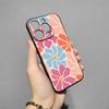 Розовый абстрактный цветок Чехол для телефона Для IPhone 17 Pro Max 16 15 14 Pro Max 13 11 X Xs Xr 8 7Plus Силиконовый чехол