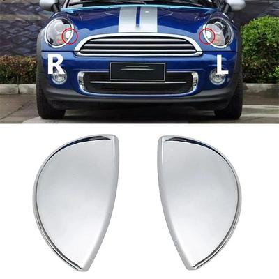 1 пара хромированных крышек форсунок омывателя фар Подходит для Mini Cooper R55 R56 R57 R58 R59 2008-2014 61672752559, 61672752560