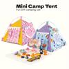5-дюймовая палатка для кукол Серия «Кемпинг» Набор в цветной коробке Модный Милый Мини-коврик Еда Хлеб Кофе Аксессуары для питомцев Игрушка DIY Для детей Развлекательная Забавная