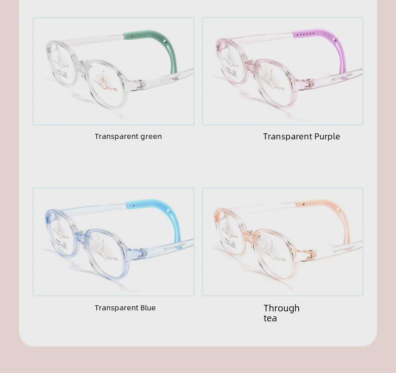 Самые продаваемые детские профессиональные очки с силиконовыми носоупорами, сверхлегкая прозрачная серая оправа для мужчин и женщин
