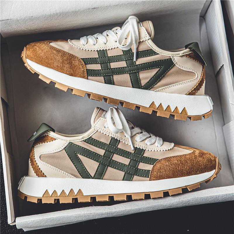 Мужская обувь, модная дышащая обувь на плоской подошве для мужчин, удобная дышащая обувь на толстой платформе, дизайнерская спортивная обувь