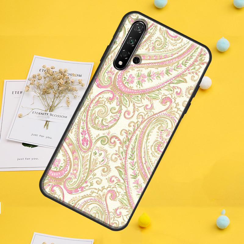 Цветочный узор пейсли для Huawei Nova 7i 8i 11i 12i 12s 9 10 SE Y91 Y90 Y60 Y70 Y72 Y61 P60 Pro P30 P40 Lite Чехол