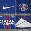 Nike Пари Сен-Жермен Сезон 2025-2026 Домашняя Игровая Версия Футболка с Коротким Рукавом Мужские Топы Темно-Синий HJ4547-411