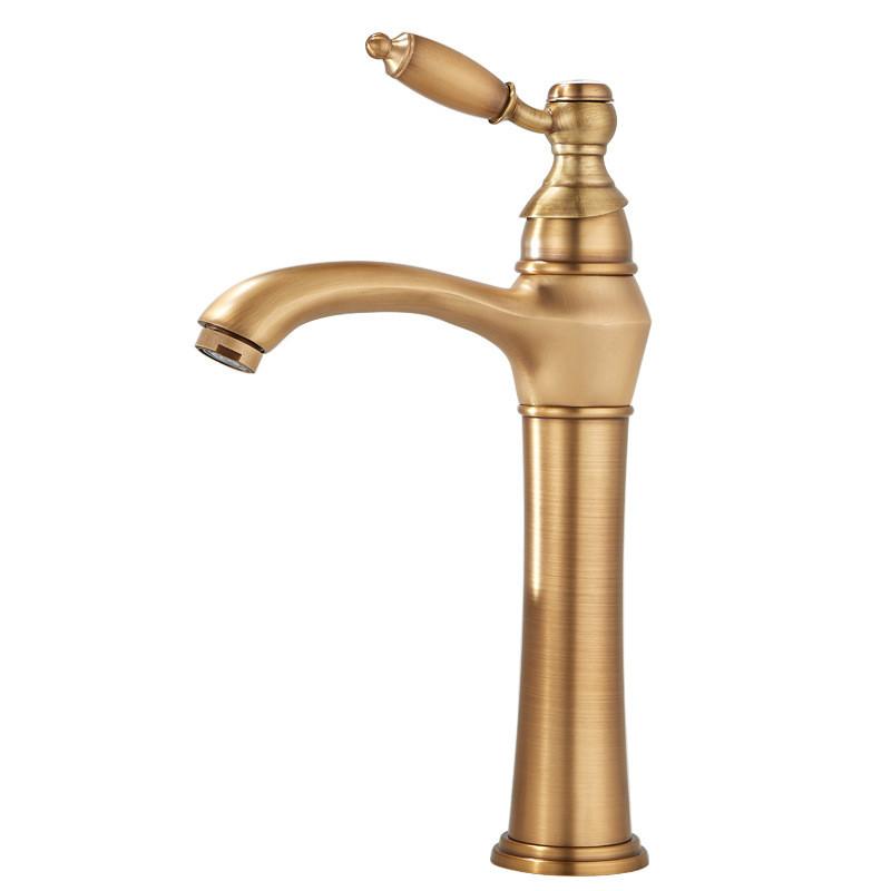 Tuqiu античный бронзовый смеситель для ванной комнаты латунный смеситель для раковины монтируемый на бортик кран для мойки горячая и холодная вода кран для раковины латунный смеситель для туалета