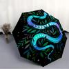 1pc Moon Snake Auto Open/Close Leisure Umbrella, Portable Folding Umbrella for Travel, Themed Events, It is suitable as a gift for various festivals,