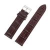 Universal Replacement Leather Watch Strap Black Brown Wristwatch for Men Women 17mm 18mm 19mm 20mm 21mm Bamboo Pattern Watchband
