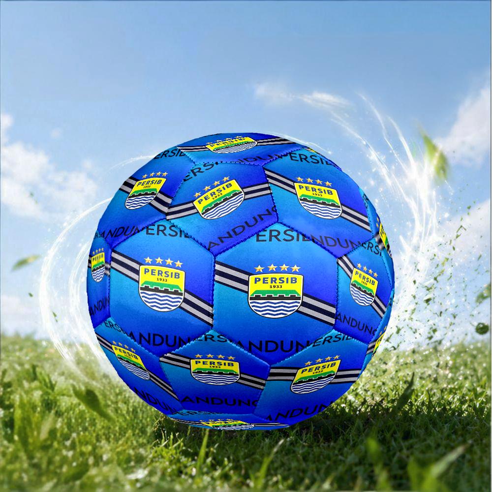 Persib Bandung Football Crest Size 5 Soccer Ball,Indoor/Outdoor Suitable for Training Matches Tournaments Practice Games Perfect Gift for Fan