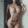 Women Underwear Set Thick Push Up Bra Sexy Lace Embroidery