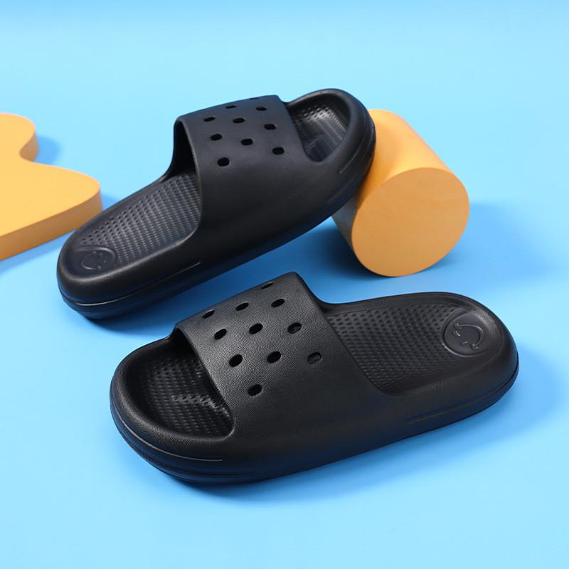 Удобные мультяшные детские тапочки для лета, домашние, надеваемые, мягкие ЭВА-тапочки