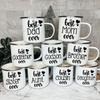 Best Mom/Dad/Aunt/Son Print Mugs Drinks Beer Milk Cup Creative Coffee Tea Cups Camping Campfire Enamel Mugs Best Gift for Family