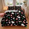 3Pcs Christmas Winter Wonderland Bedding Set Quilt Cover Pillowcase Home Christmas Halloween Gift 1 Duvet Cover 2 Pillowcase S1139