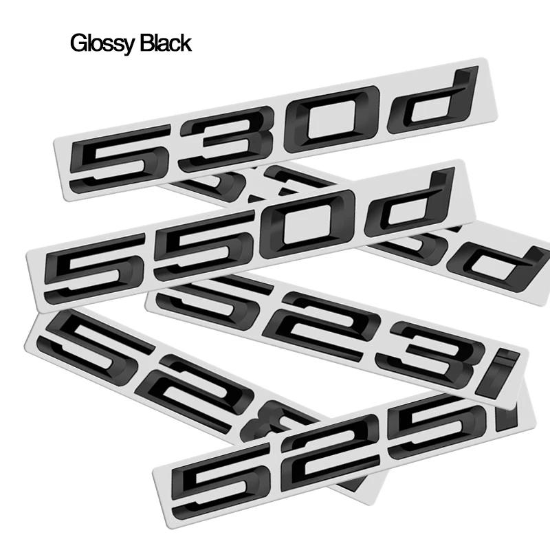ABS Emblem Glossy Black Car Sticker Badge Decal Body Trunk Decor for BMW 518i 520i 523i 528i 530i 535i 550i 518d 520d 523d 525d ak2