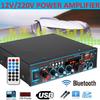 12В/AC 220В Bluetooth FM-радио Автомобильный Домашний Караоке Аудиоусилитель HIFI Аудио Стерео Усилитель мощности