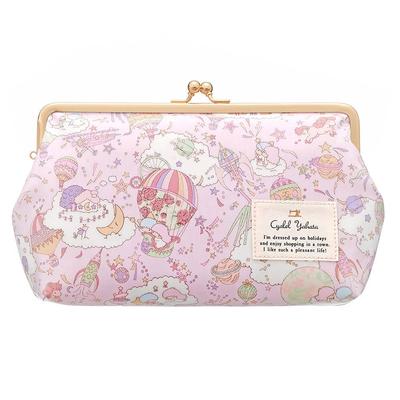 Кьялел Яхата Sanrio x Liberty Print Большой кошелек-косметичка на 6-дюймовой застежке, Дорожная косметичка, Косметичка, Внутренний карман-косметичка, Косметичка, Сумочка-косметичка, Sanrio
