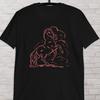 Horse graphic t-shirt, Rearing horse vintage illustration Leo Gestel, Minimalistic Artwork tee, expressionism style, gift for horse lovers