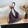 2024 осень новая ретро большая вместительная сумка-тоут подмышкой женская сумка многофункциональная одно плечо косая сумка рюкзак
