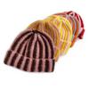 Зимняя вязаная шапка пэчворк цветная в полоску принт мягкая на ощупь дышащая без полей шапка для активного отдыха шапка-пуловер