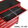 BIG RED Tool Cabinet Roller Cabinet Multipurpose Tool Box Large Storage Capacity TJ1307B 7-tier (Red/with Casters)