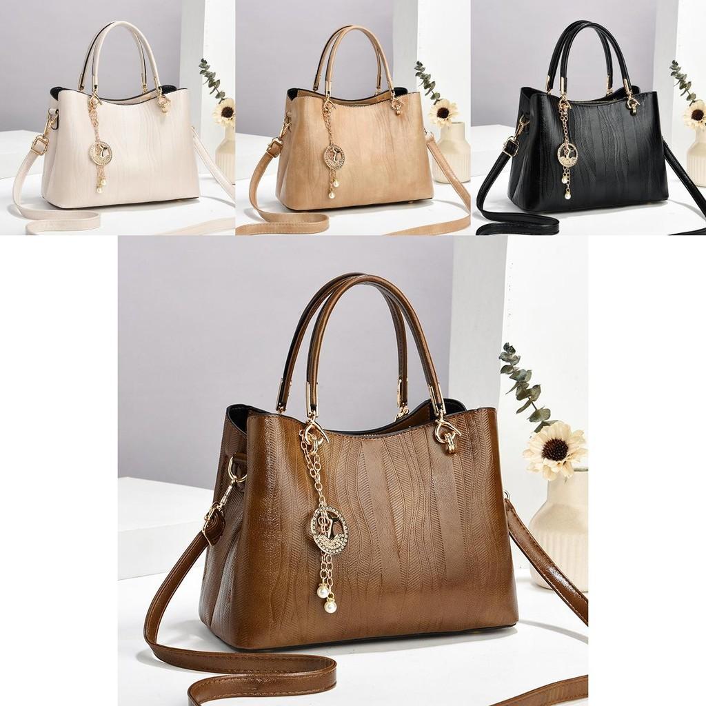 Chic And Stylish Pu Handbag For Fall Winter With Versatile Shoulder Strap And Zipper Closure