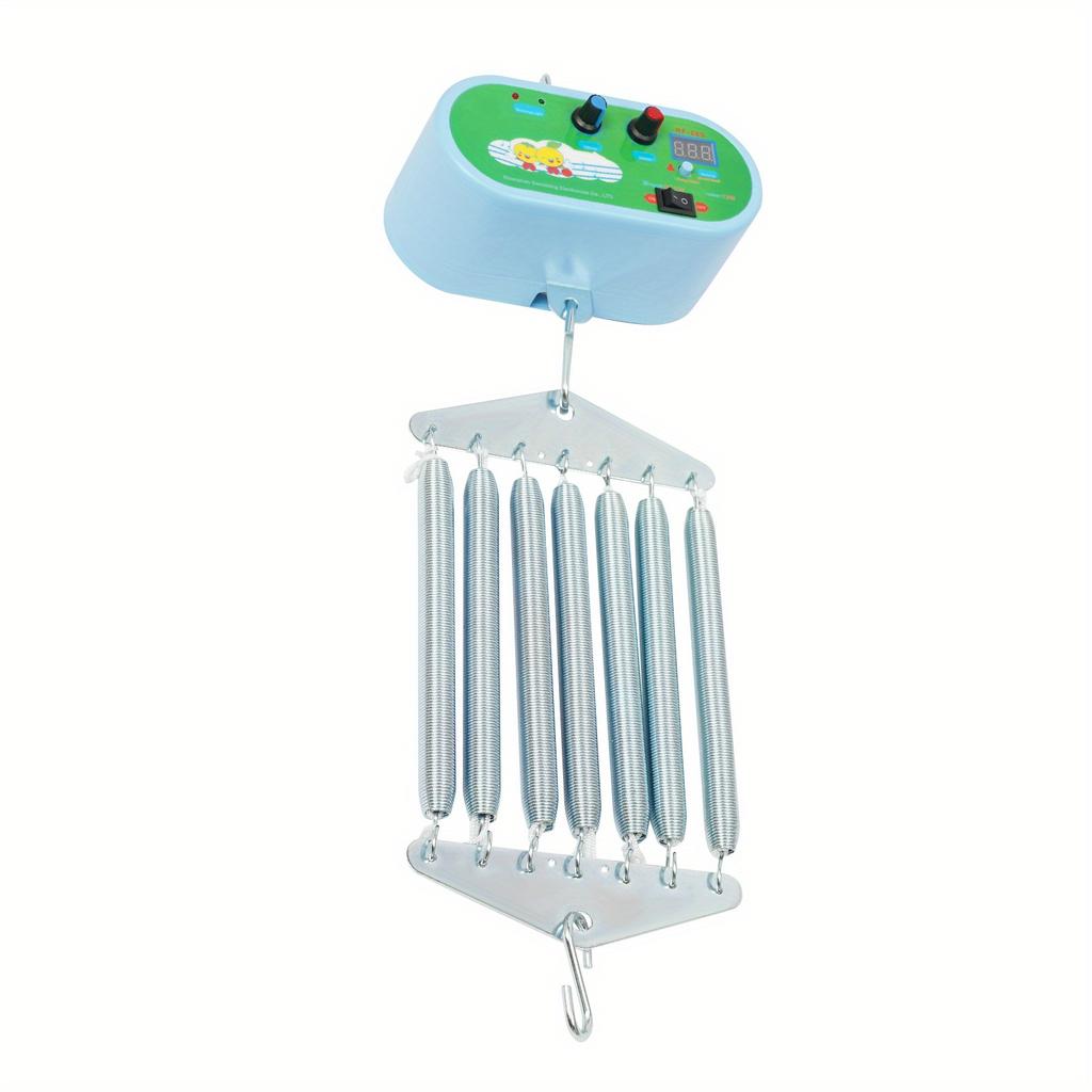 Baby Swing Controller – 10 Speed & Volume Settings with Timer – Hanging Design for Infants 0-12 Months – Silver/Green