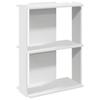 VidaXL Bibliothèque à 3 niveaux blanc 60x30x80 cm bois d'ingénierie, étagère, étagère à livres, étagère de rangement, 860256