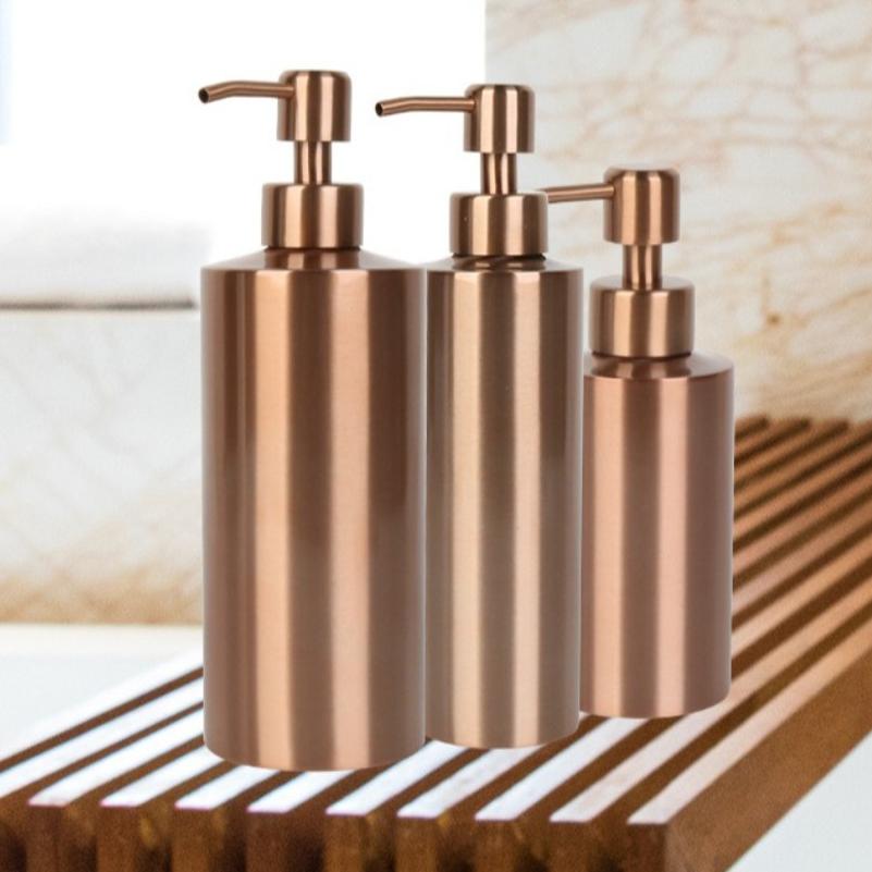 Stainless Steel Gel Bottle 250ml/350ml/550ml Lotion Pump Hand Lotion Bottle Soap Dispenser Bedroom