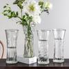 Hexagonal Clear Glass Flower Vase