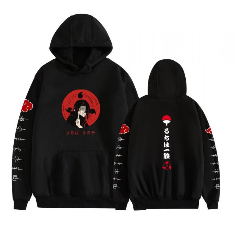 Anime Hoodie Naruto Inspired Casual Sweatshirt Teens Men Winter Warm Long Sleeve Pullover With 3D Pouch Pocket