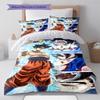 Dragon Ball Action Pose Bedding Set Anime Duvet Cover Polyester Soft Bed Linen Bedroom Set -QJY